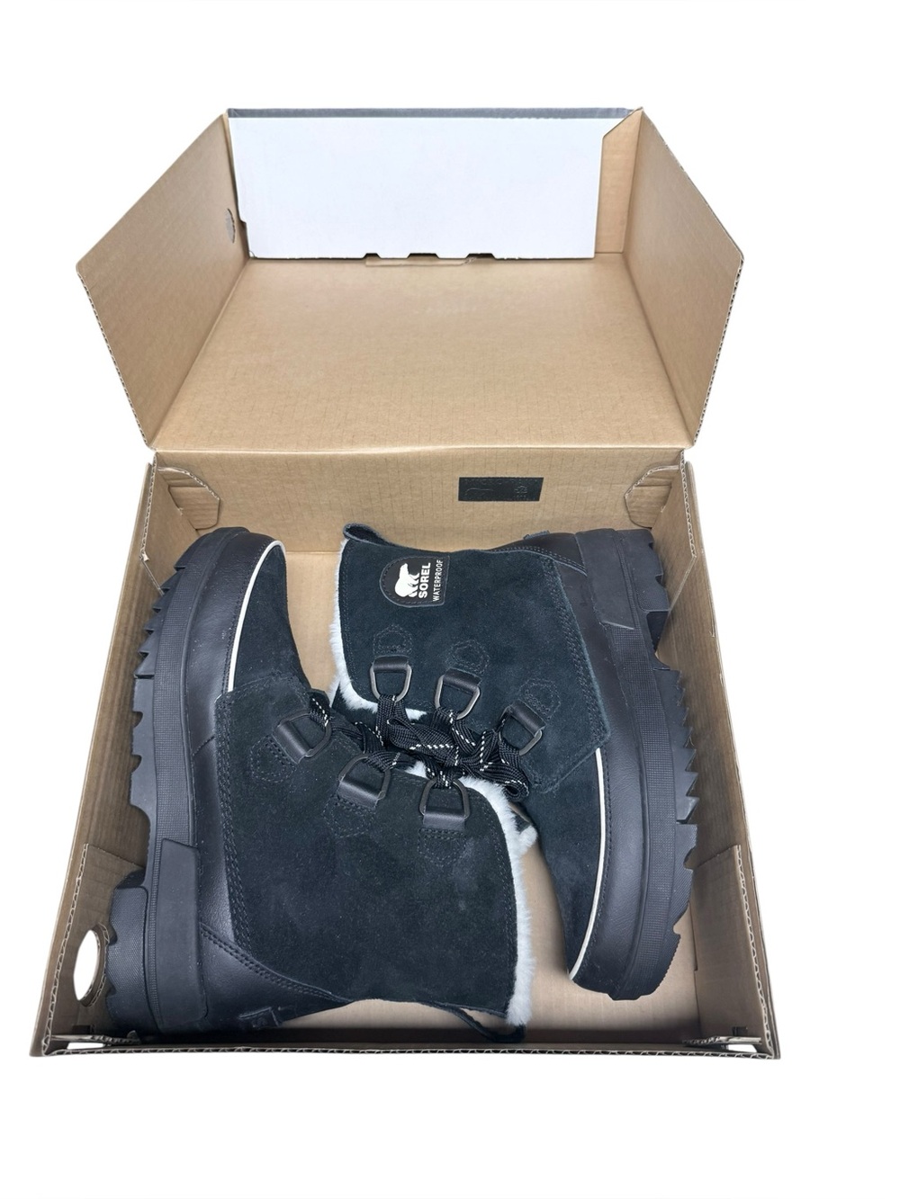 SOREL Tivoli IV Waterproof Winter Boots Black Size 9